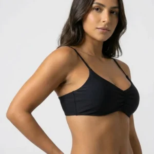 Top com forro costa nua - Preto