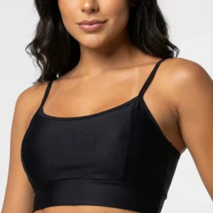 Top duplo de Alça - Preto