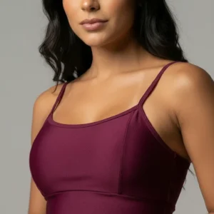 Top duplo de alça - Vinho